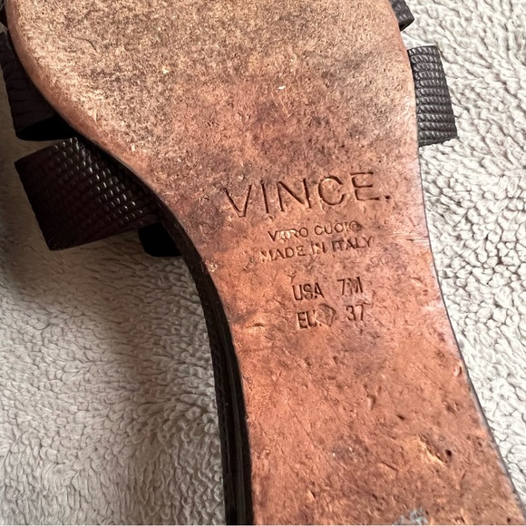 Vince Neves D'orsay Structured Leather Contemporary Woven Flats Black Sz 7 - Picture 7 of 14